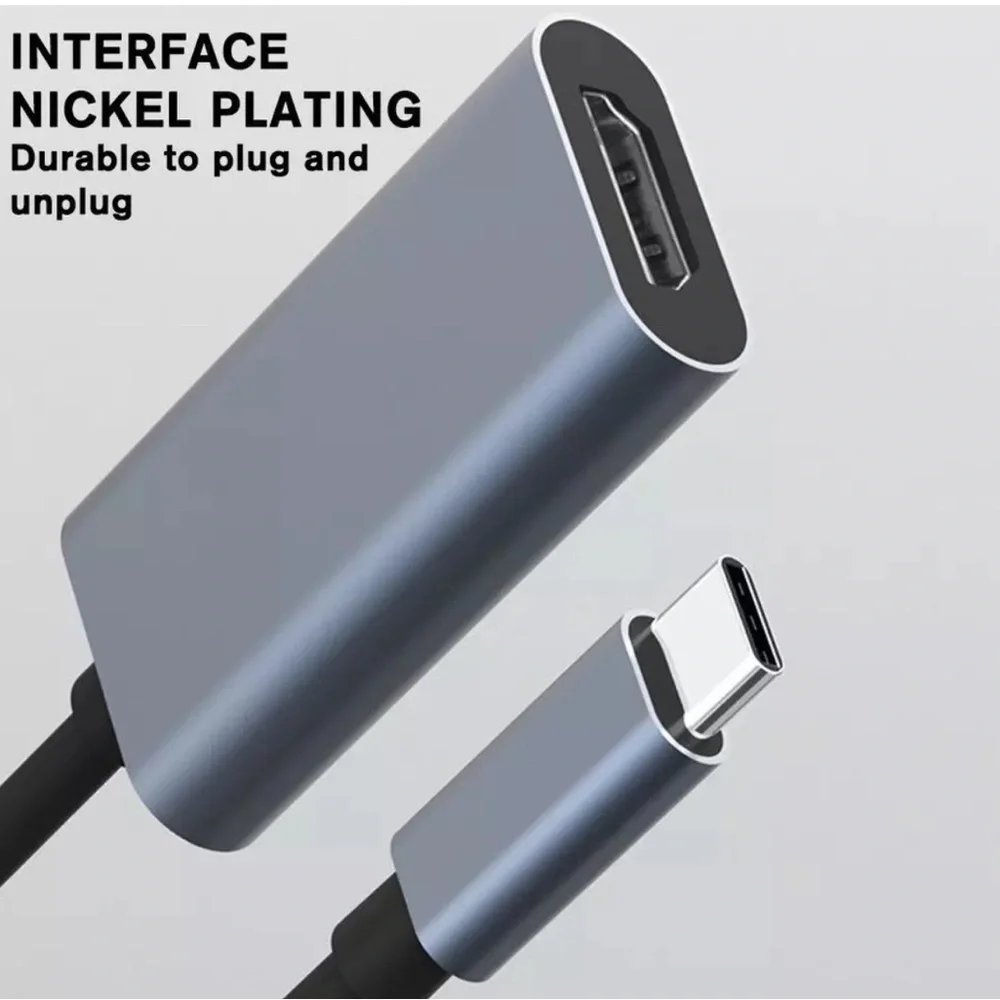 USB Type C to HDMI Adapter USB 3.1 Cable For MHL Android Phone Tablet Black New.